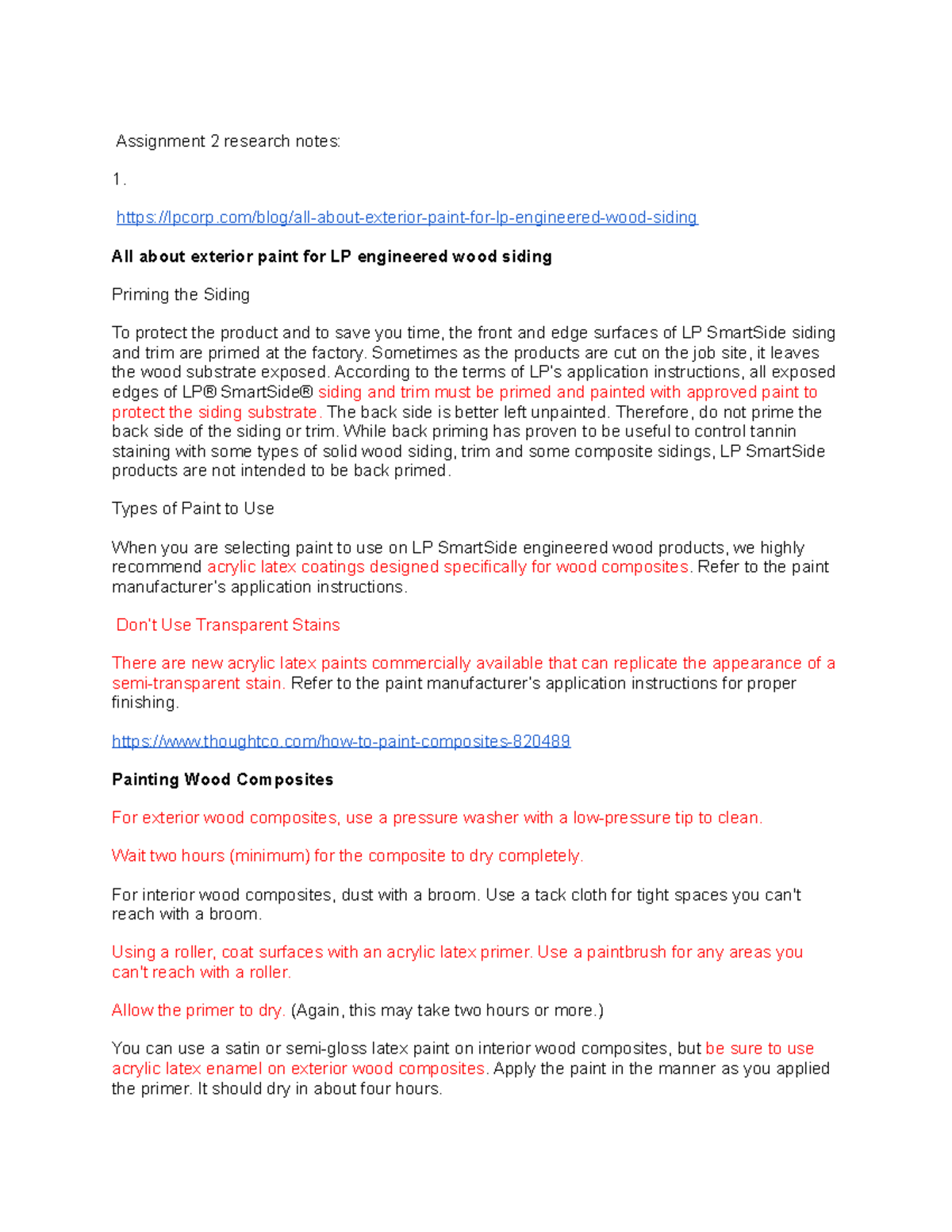 Assignment 2 notes - Assignment 2 research notes: - Studocu