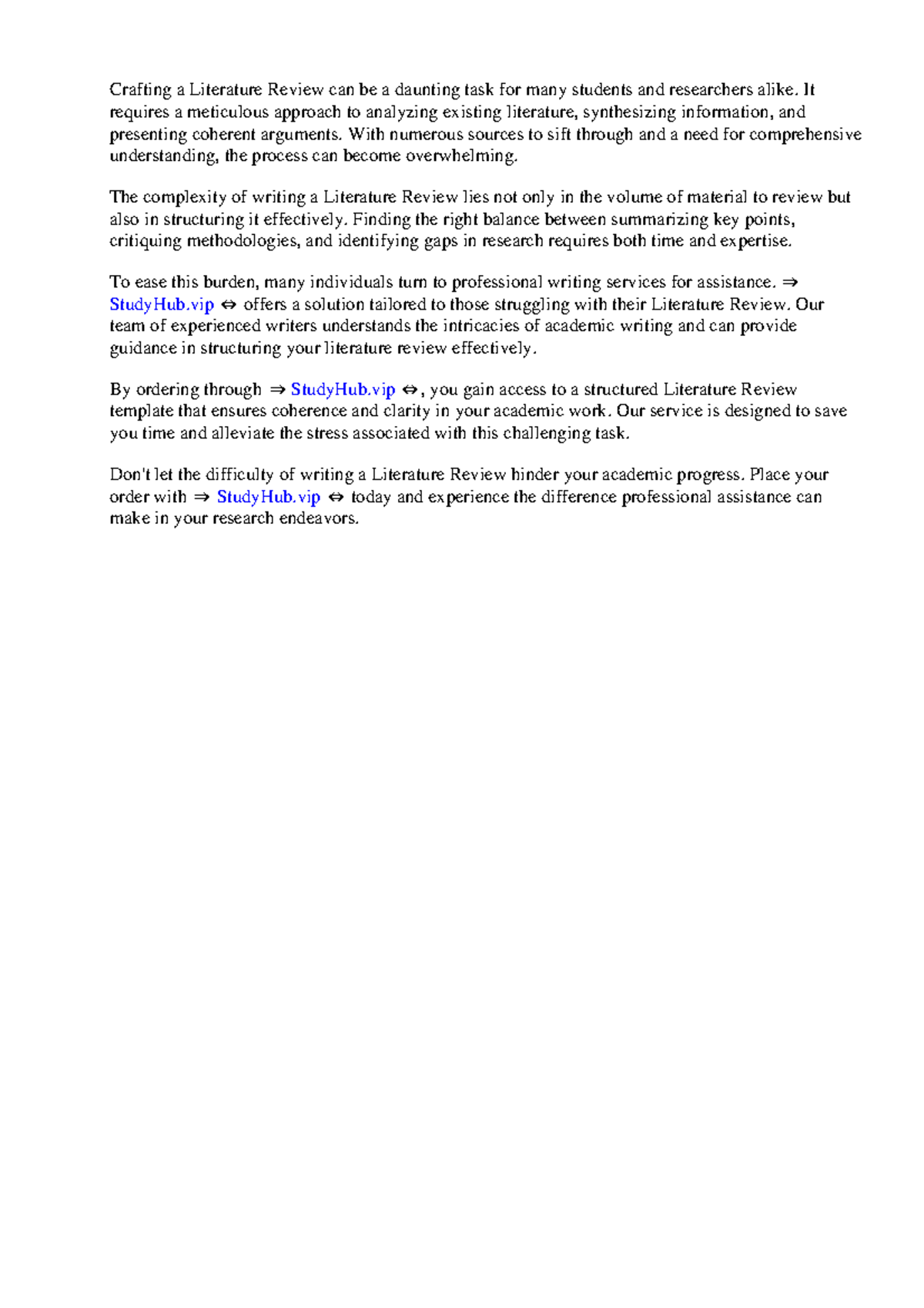 Literature Review Structure Template - Crafting a Literature Review can ...