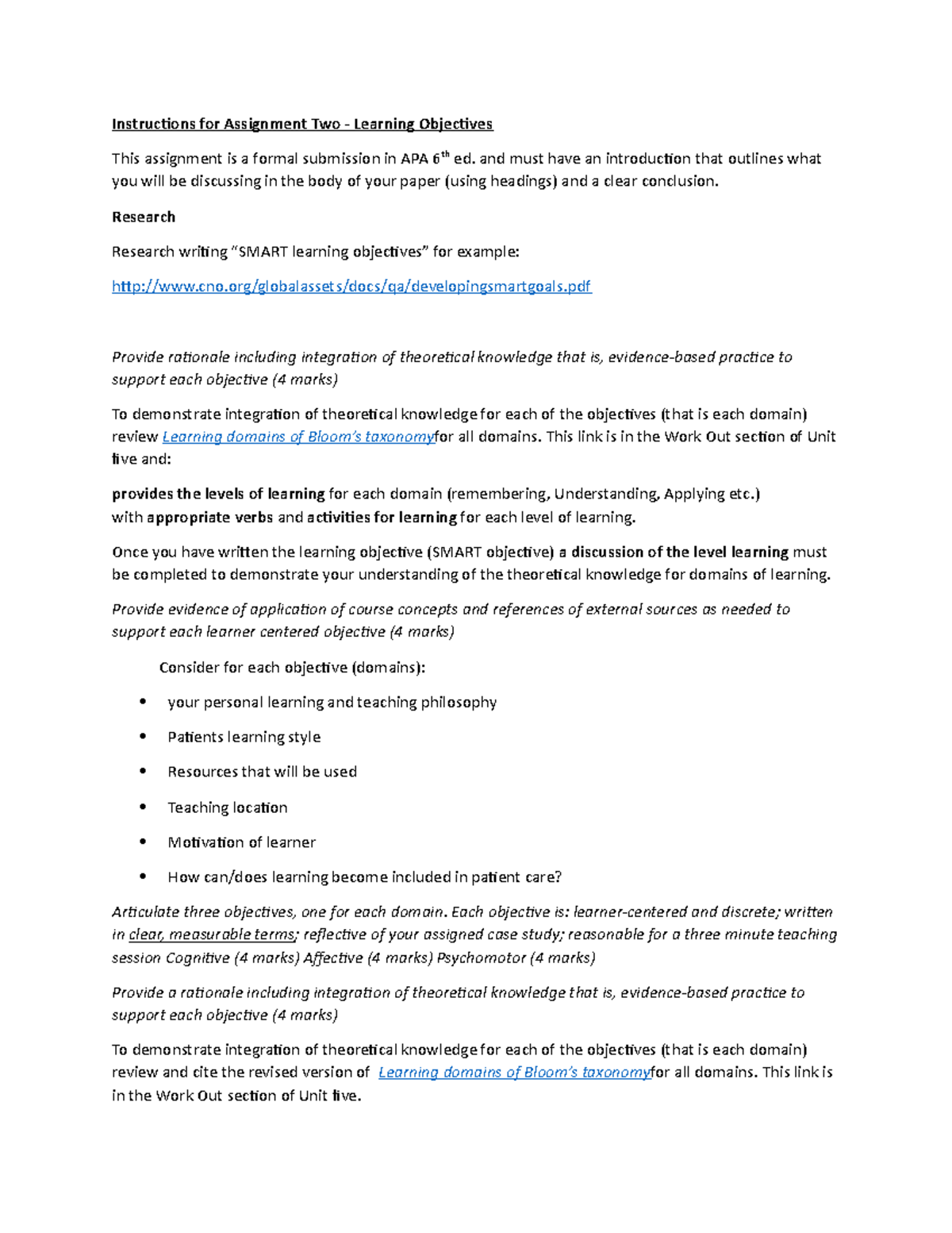 Instructions for Assignment Two - and must have an introduction that ...