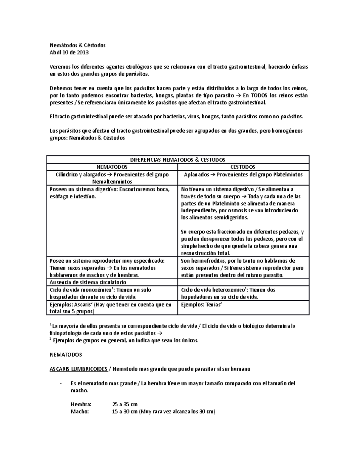 que causan cestodos