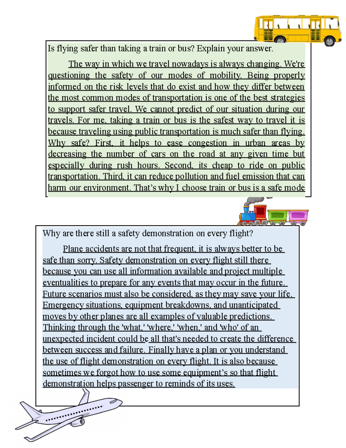 Lessson 4 Assignment in Transportation Management BSTM 1A - Why are ...
