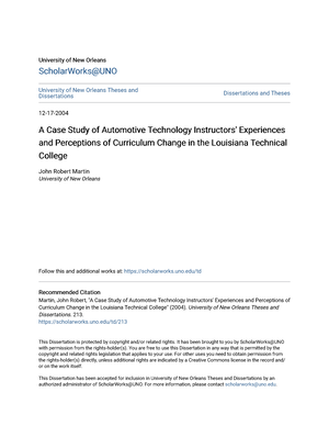 thesis for automotive technology