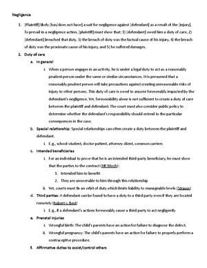 Elemental outline - Intent = purpose OR substantial certainty that ...