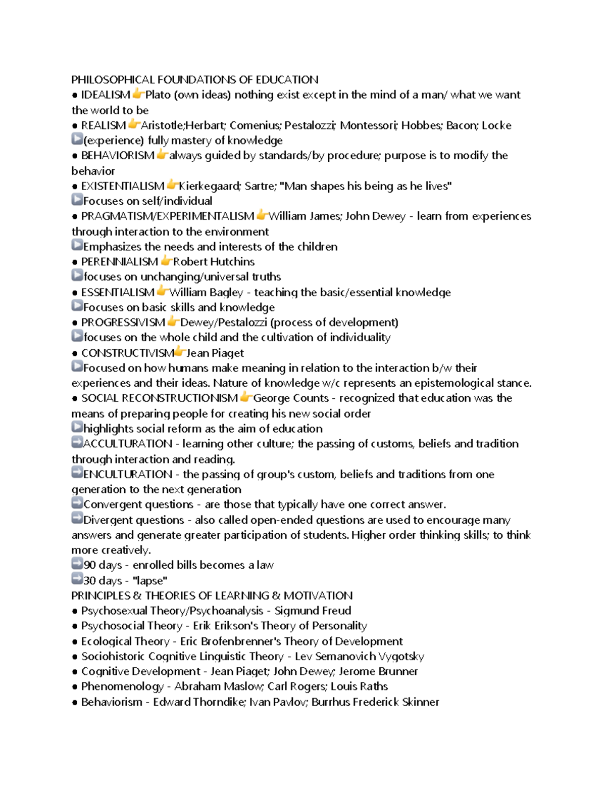 Philosophical Foundations OF Education Reviewer - PHILOSOPHICAL ...