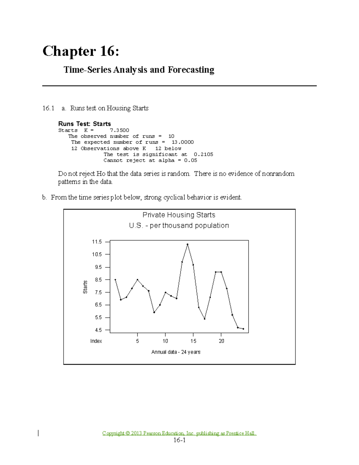 Statistics 8th Ed by Newbold Solutions 16 - Chapter 16: Analysis and ...