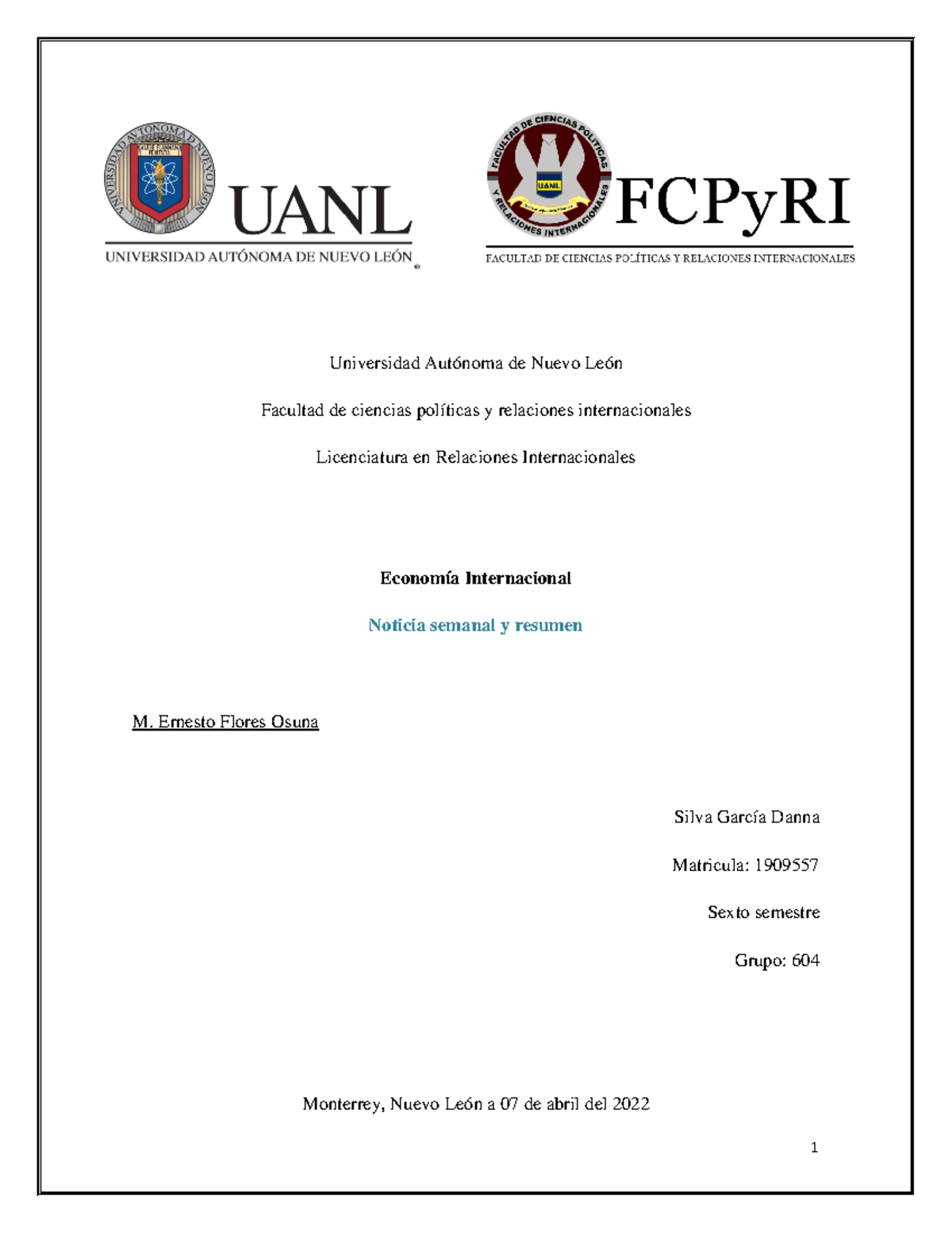 E8 Ei Noticia Universidad Autónoma De Nuevo León Facultad De Ciencias Políticas Y Relaciones 0445