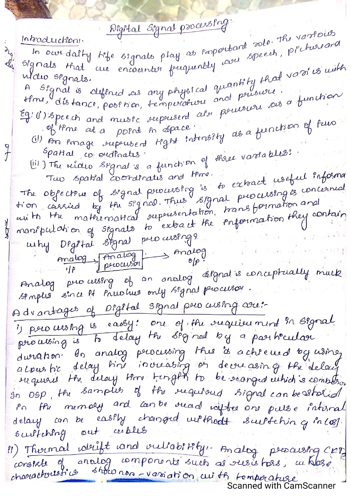 DSP Module 1 - Digital Signal Processing - Studocu