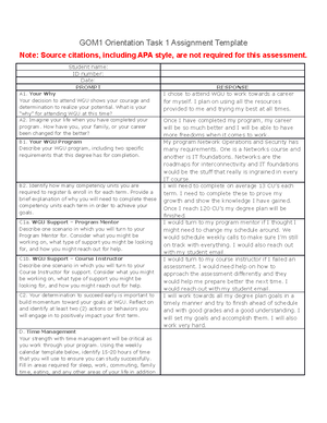 No Name Orientation Task - GOM4 Orientation Task Assignment Template ...