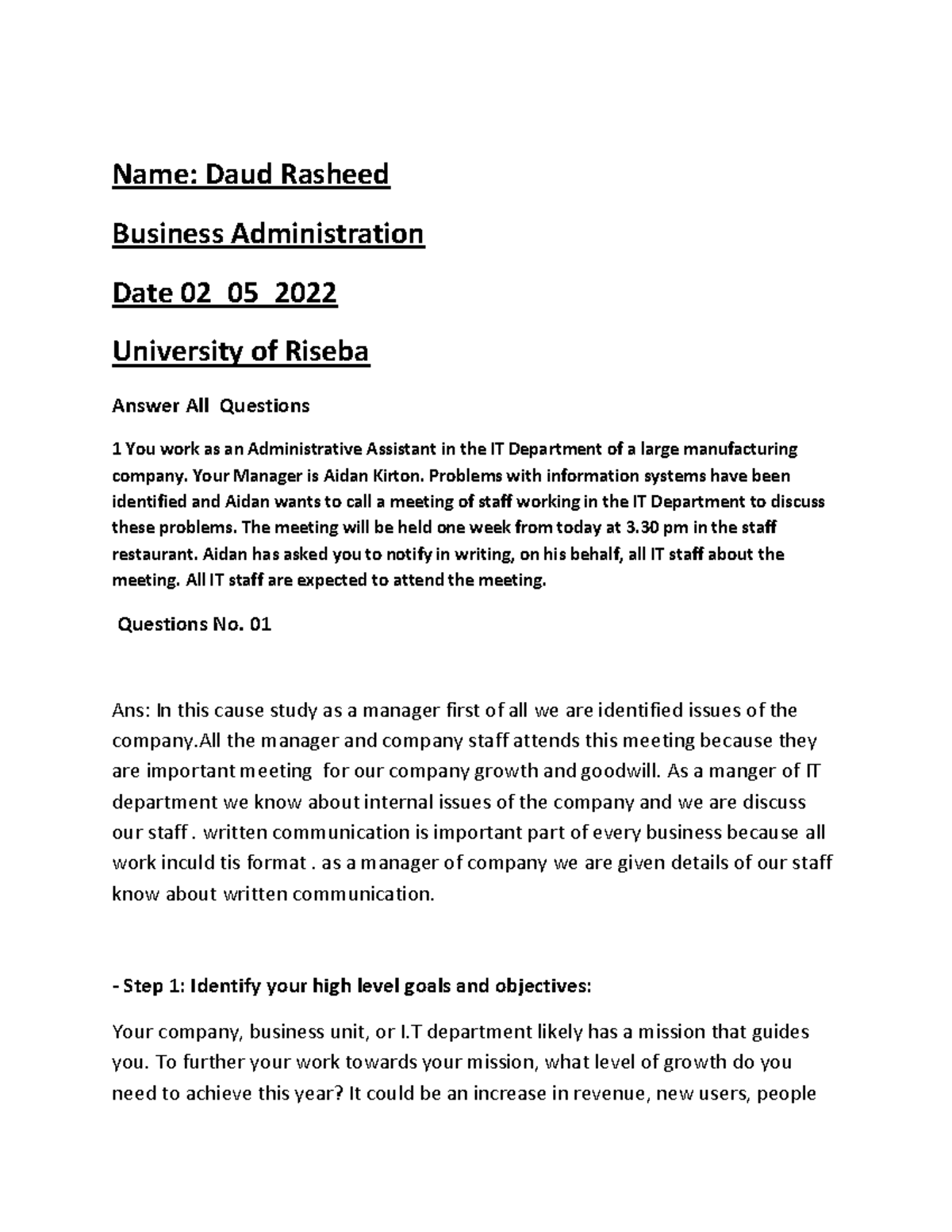 Daud Rasheed Dated(10Nov2016 ) - Name: Daud Rasheed Business ...