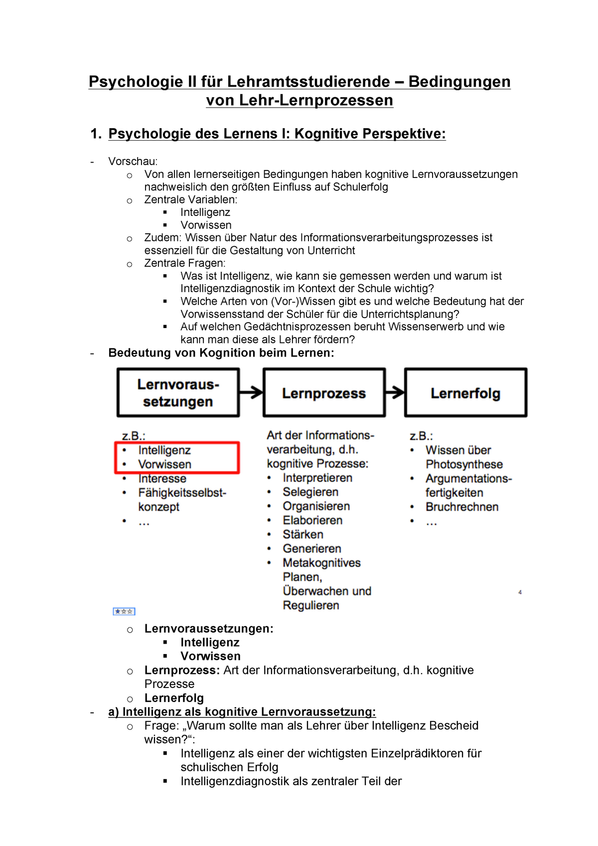 Psychologiestudium Inhalte