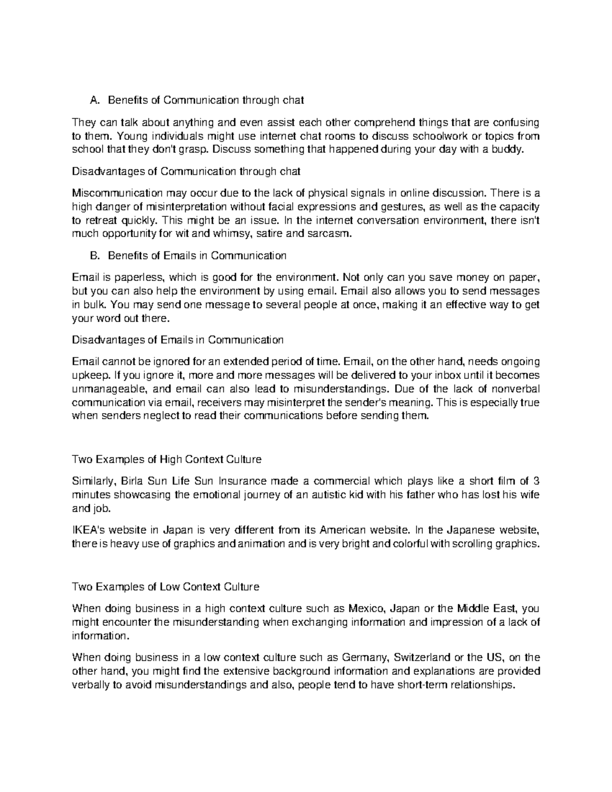 Communication Aids; Globalization; World Englishes Assignment (Rhea Mae