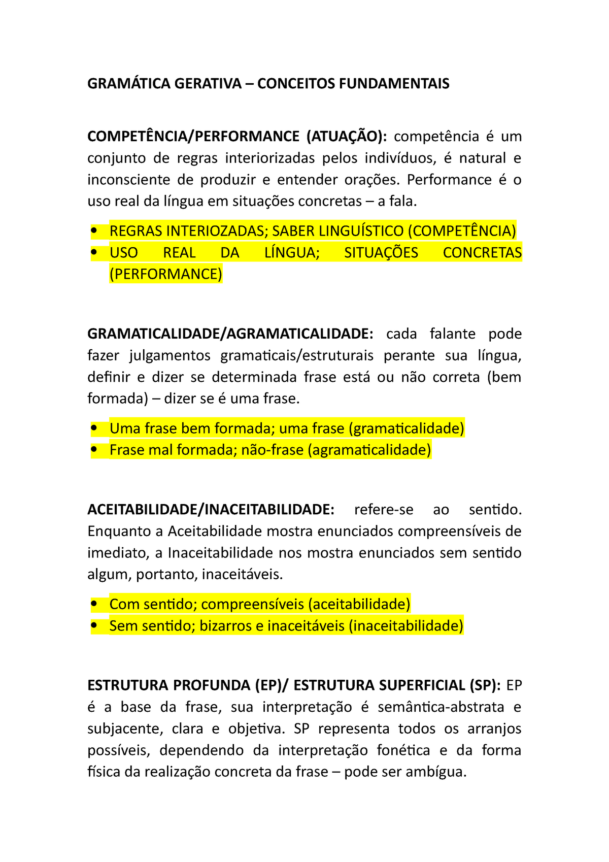 Gramatica Gerativa Conceitos Fundamentais Resumo Gram Tica Gerativa Conceitos Fundamentais