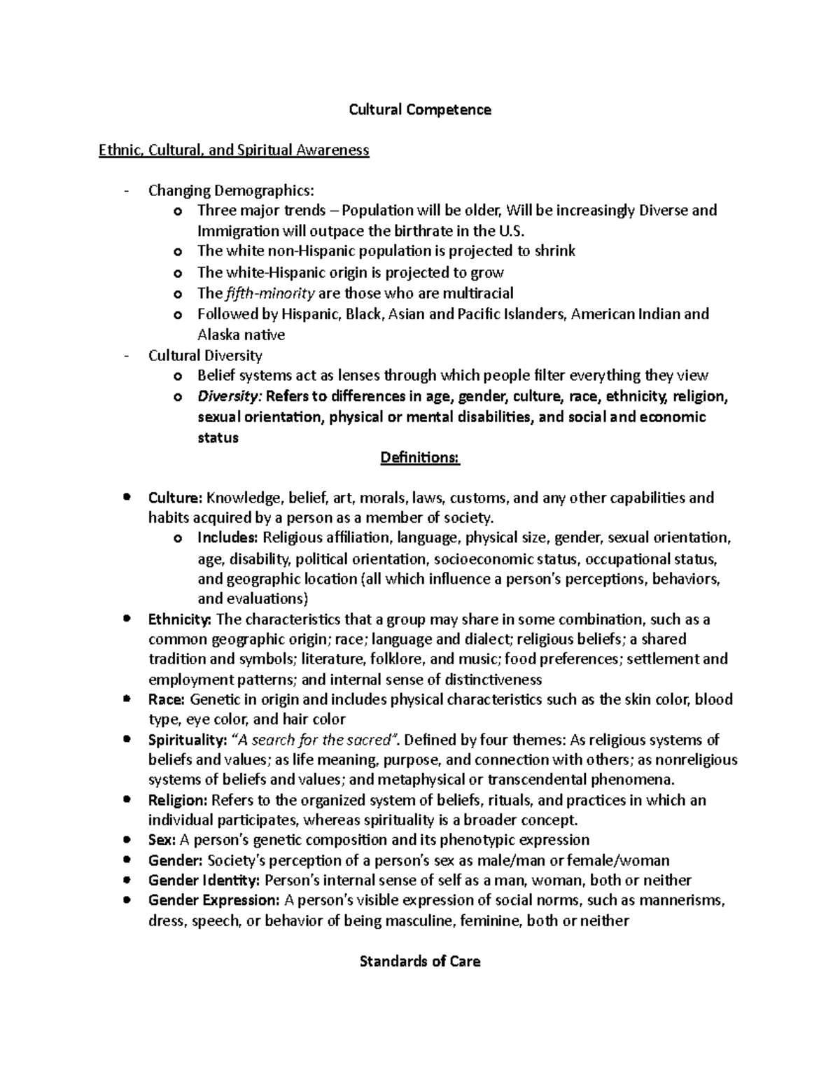 cultural competence in counseling essay