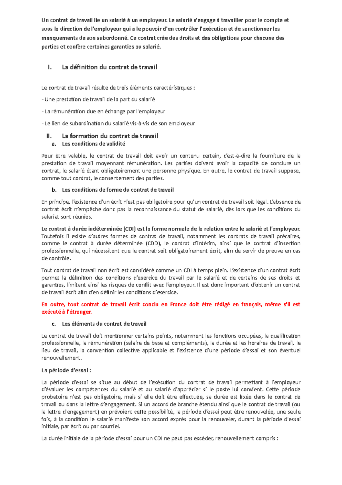Fiche Contrat Travail – Modèle De Contrat En Pdf – BFJLPT
