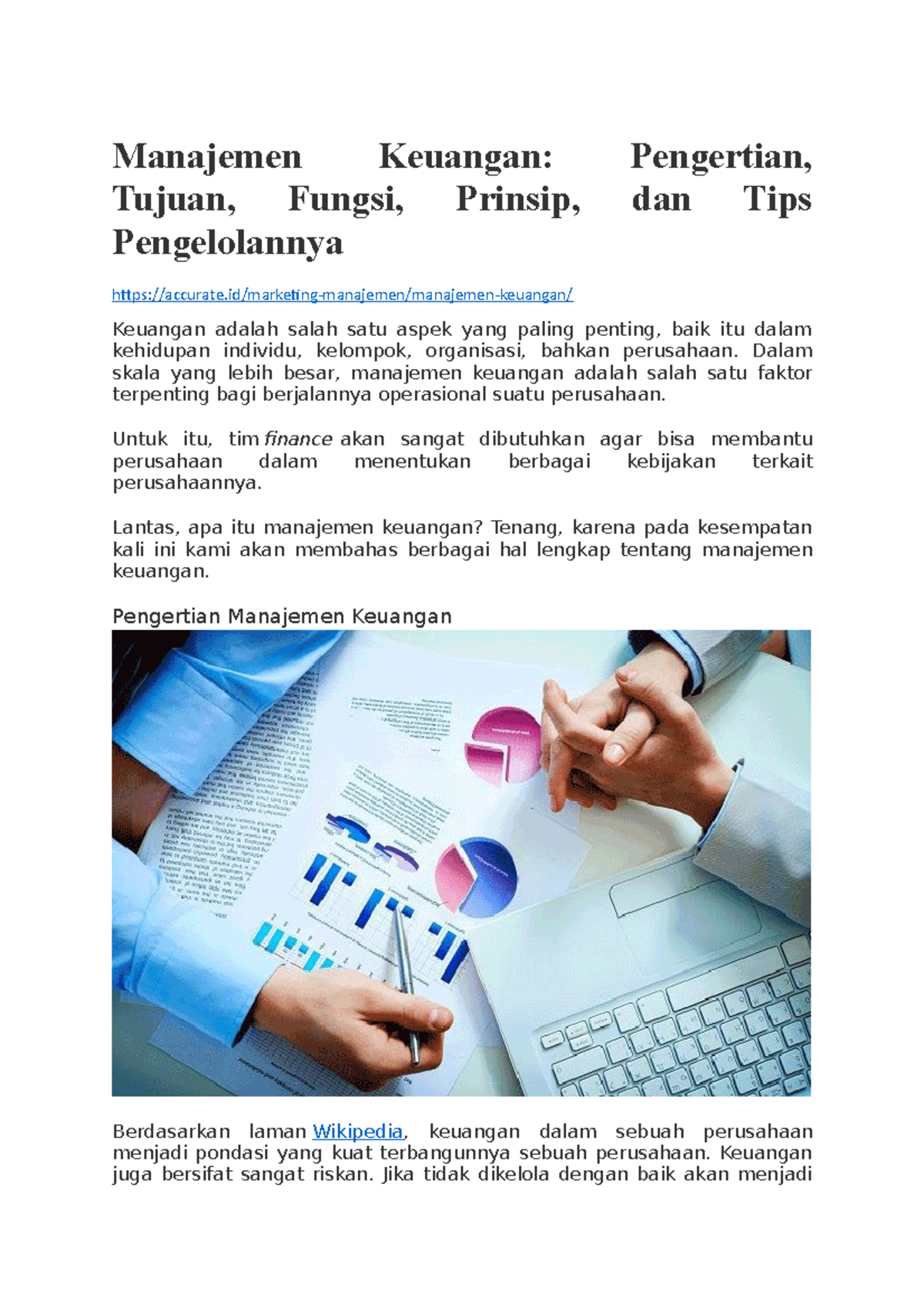 Manajemen Keuangan Pengertian, Tujuan, Fungsi, Prinsip, Dan Tips ...