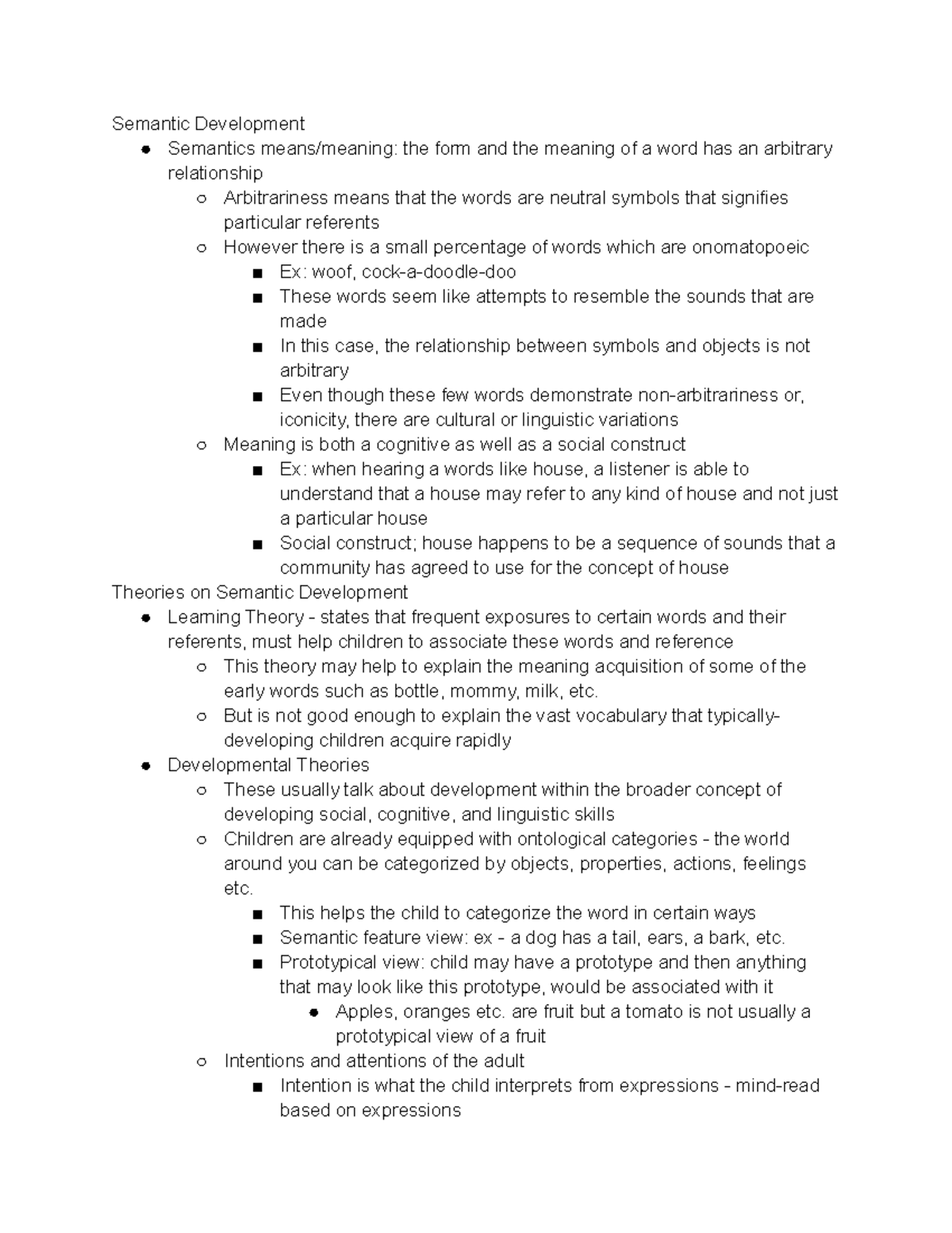 CSD215 3 9 17 theories of semantic development Semantic Development