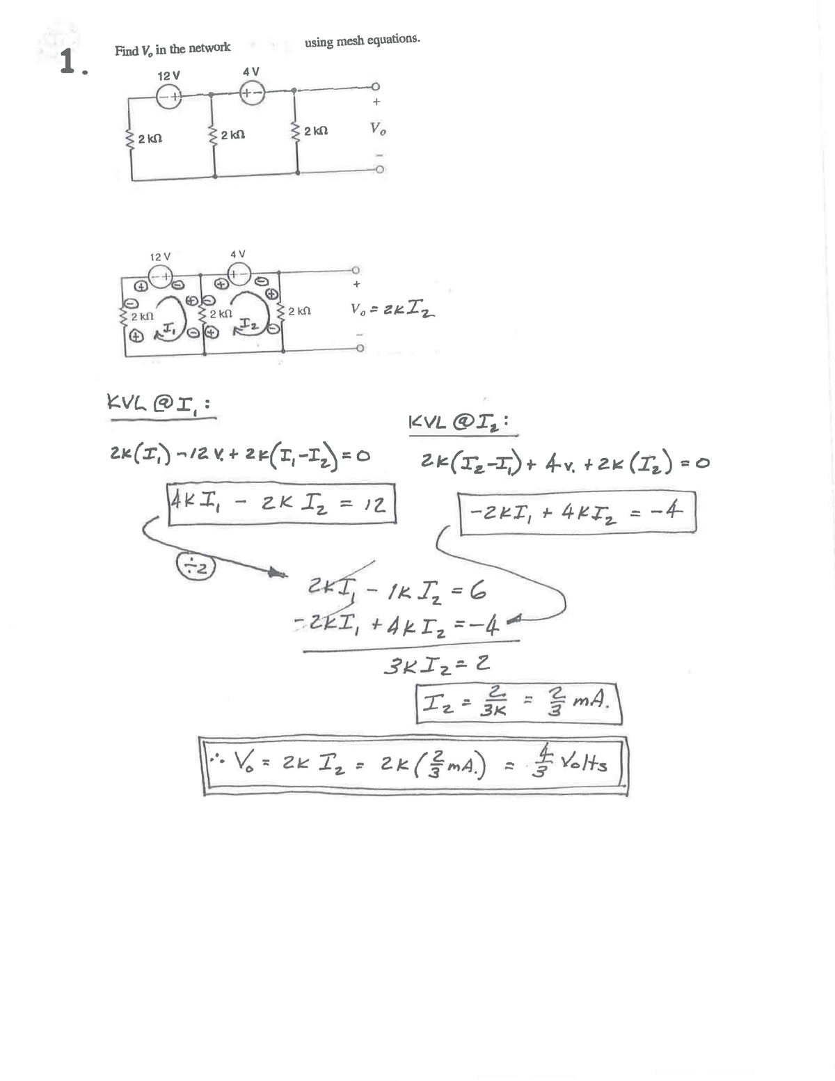 ECE-201-R7 - Electric Circuits CourseWork Recitation Problems With ...