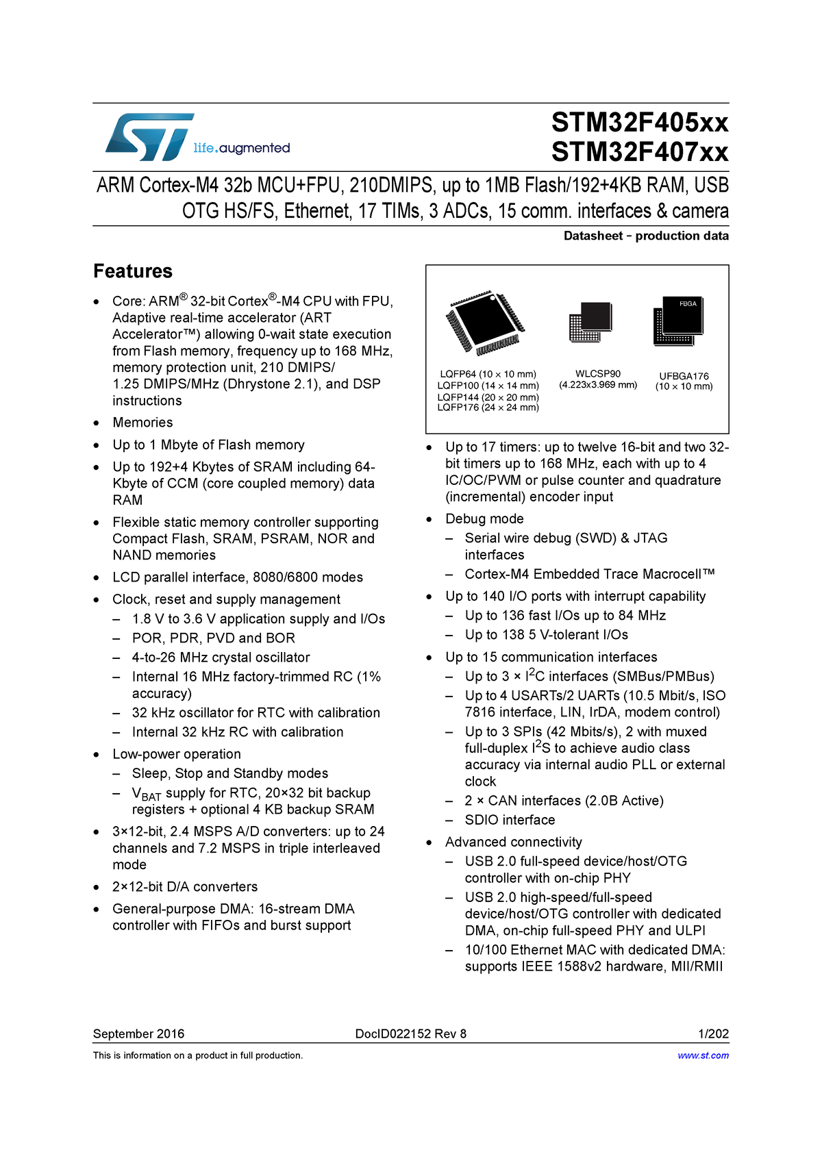 Datasheet - sad - This is information on a product in full production ...