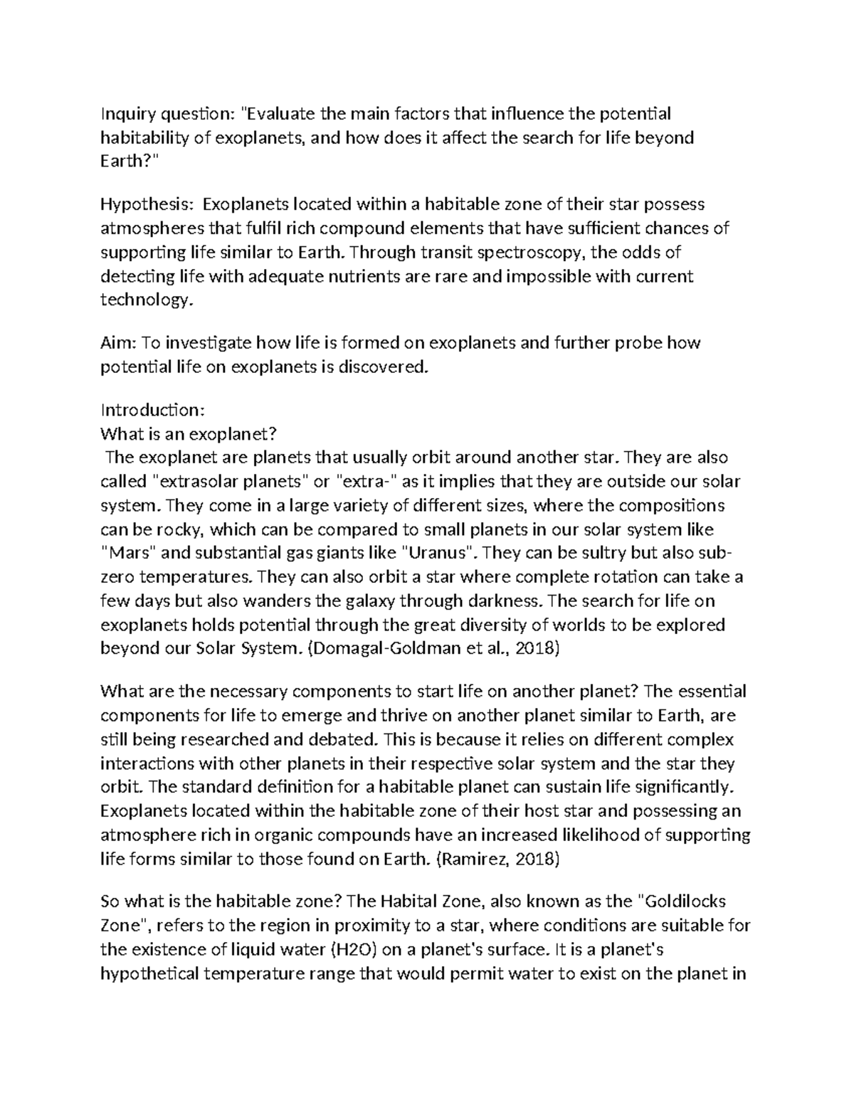 Physics Depth Study Script - Inquiry question: 