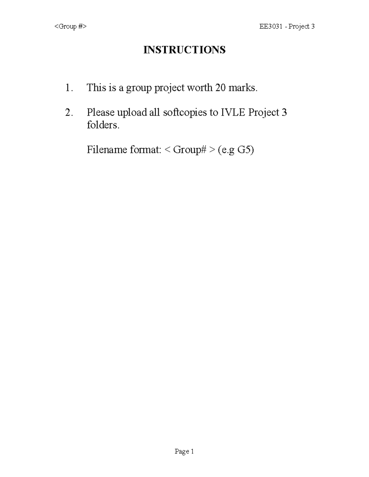 Template for Project 3 - INSTRUCTIONS 1. This is a group project worth ...