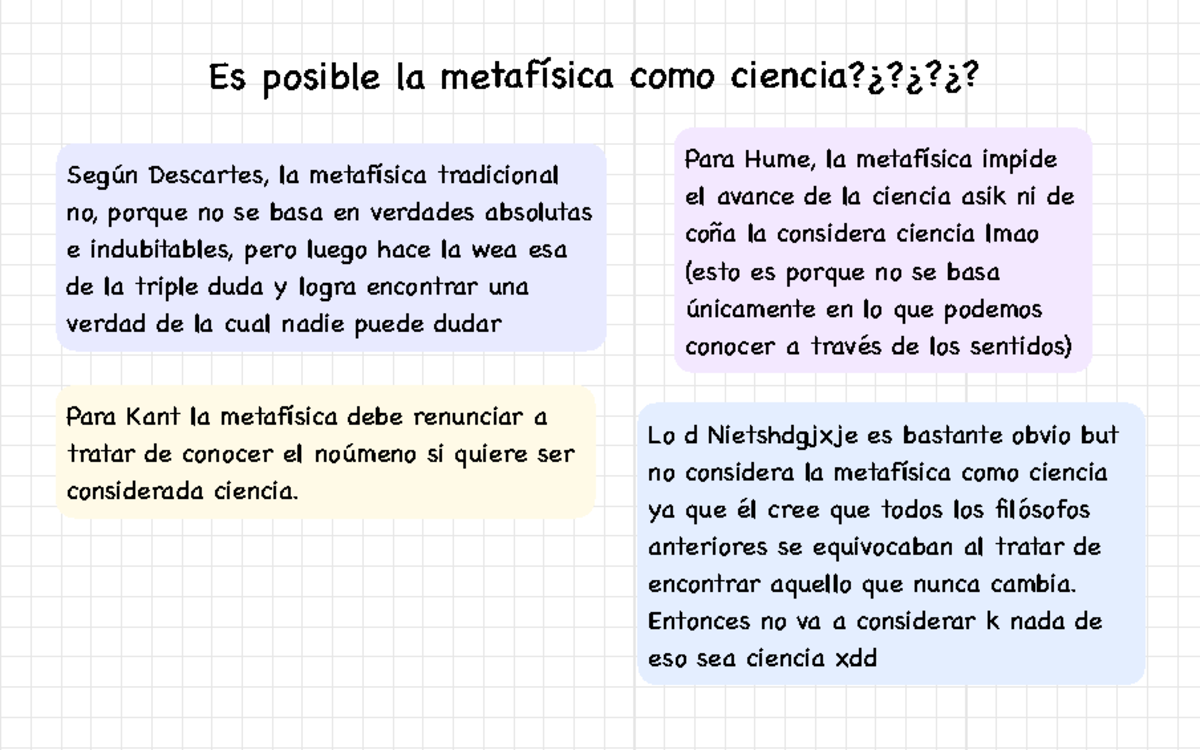 Es Posible La Metafísica Como Ciencia