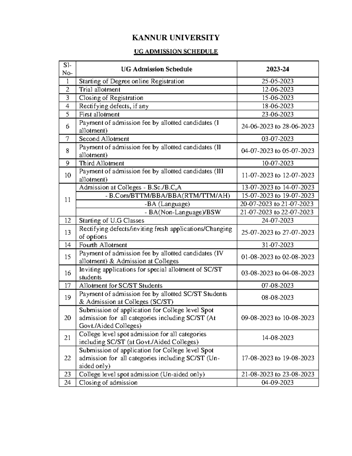 Lsu Academic Schedule 2023 24