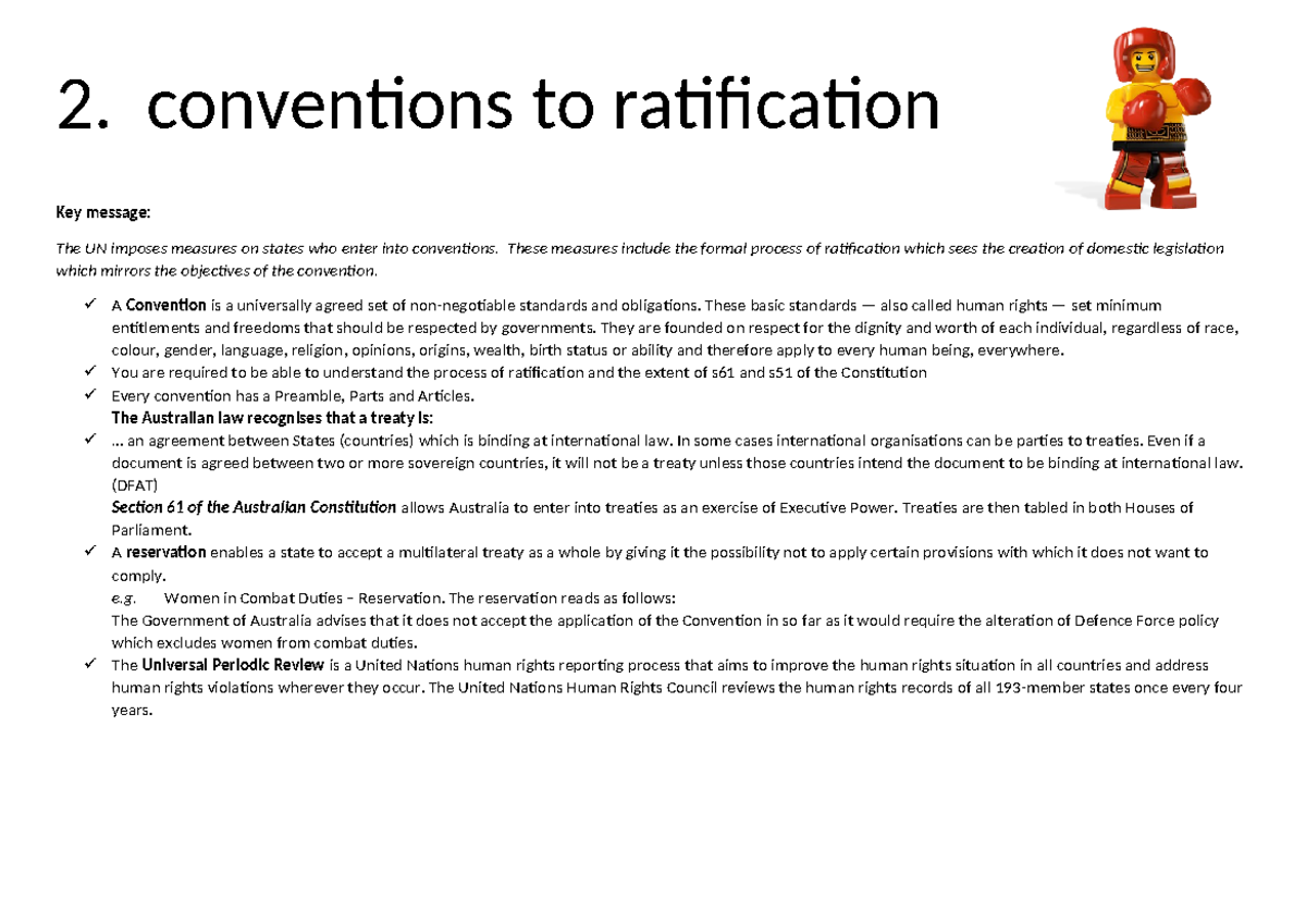 2. conventiond and ratification - 2. conventions to ratification Key ...