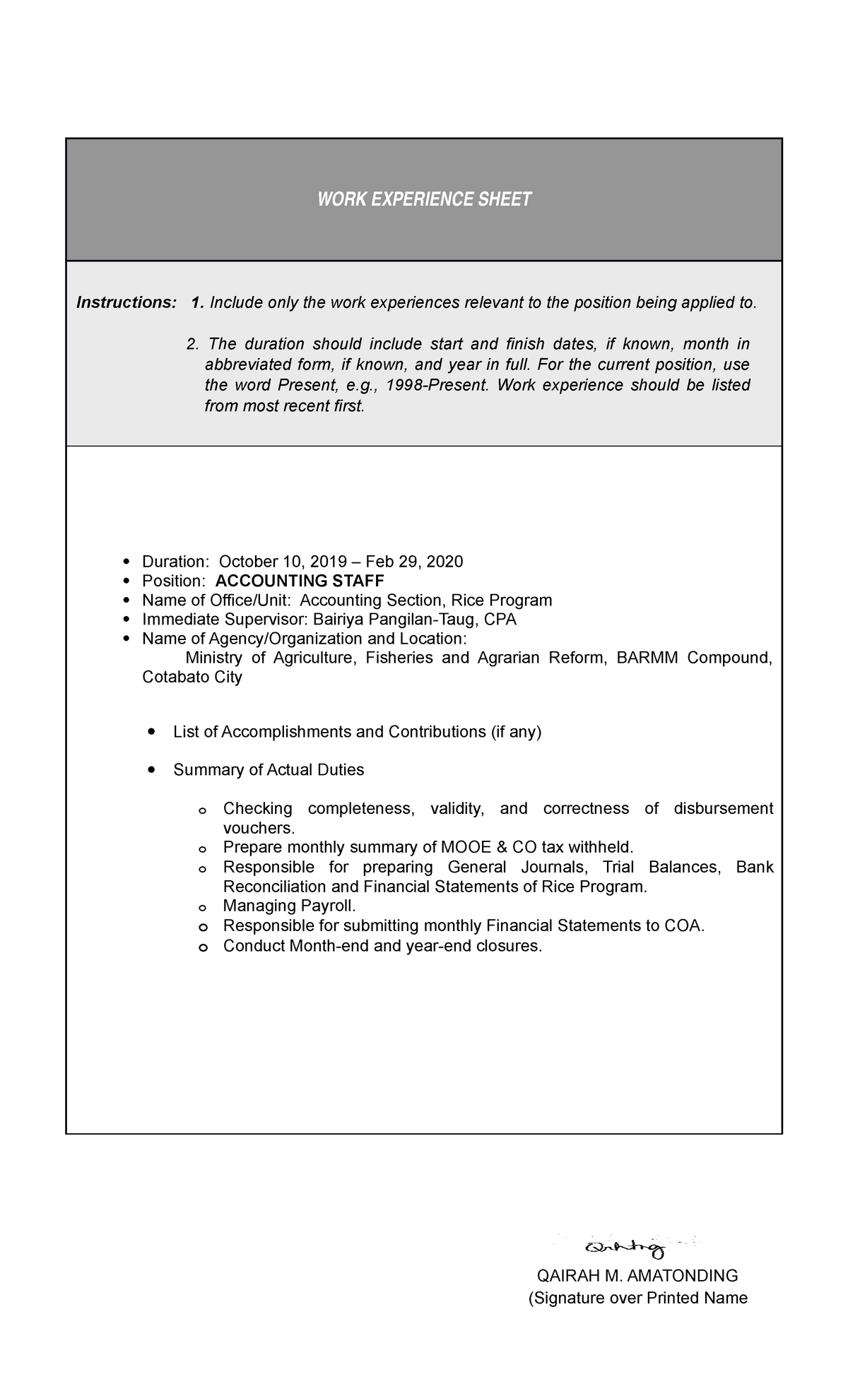 work-experience-sheet-part-a-work-experience-sheet-instructions-1