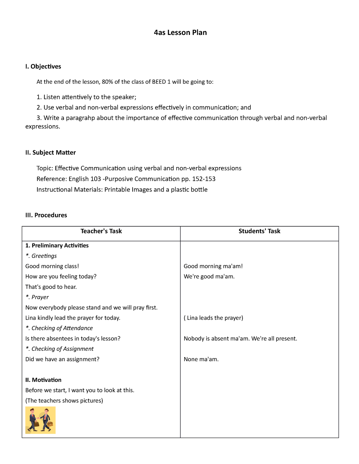 4as lesson plan in practical research 1