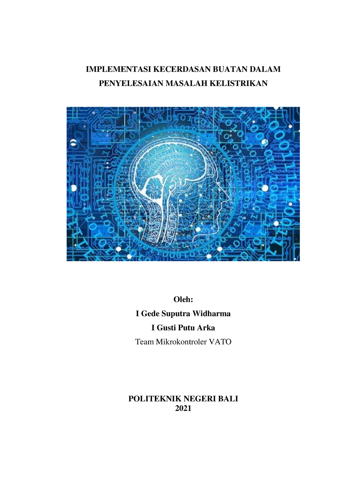 Implementasi Kecerdasan Buatandalam Masalah Kelistrikan - IMPLEMENTASI ...