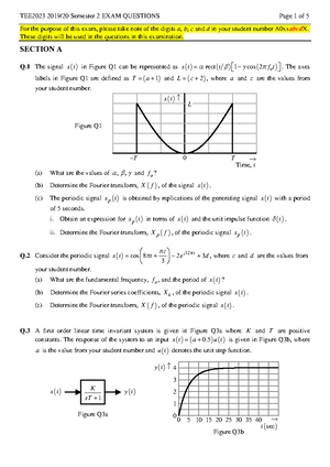 EE2002 tut1 2021 22 S1 - signals and systems - EE TUTORIAL 1 (with ...