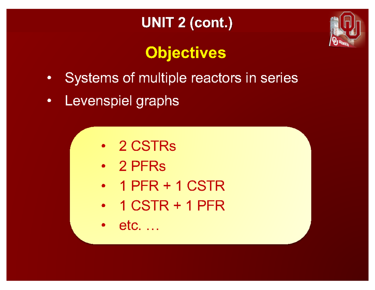 2.A.3 Reactor Sizing - Levenspiel Graphs - " Systems Of Multiple ...