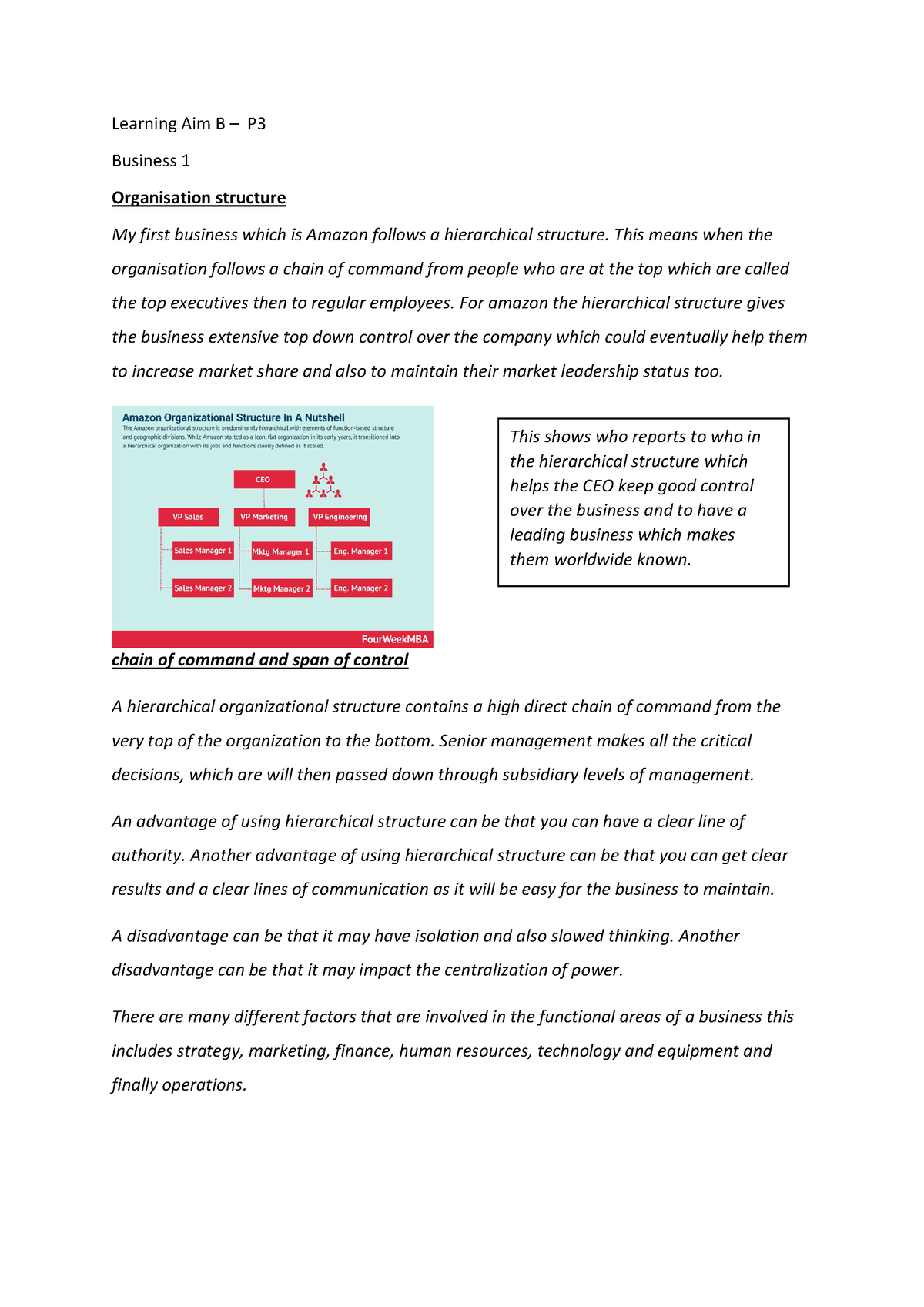 Learning Aim B - Update Information - Learning Aim B – P Business 1 ...