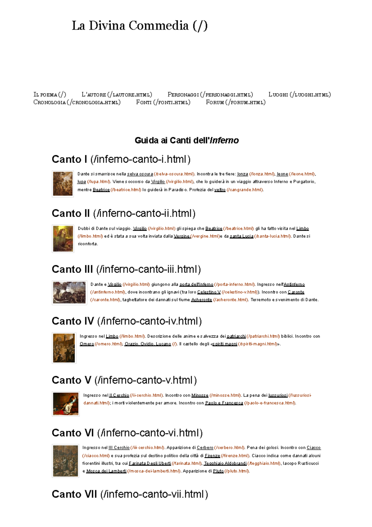 Quanti Canti Ha La Divina Commedia