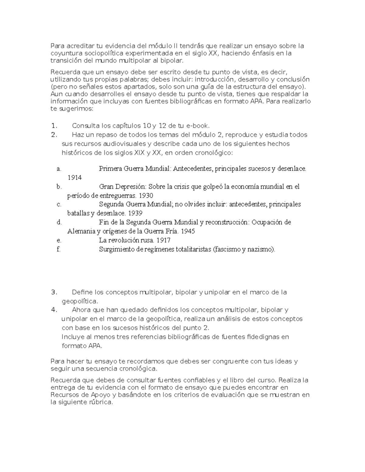 Evidencia 2 - copia - Para acreditar tu evidencia del módulo II tendrás que  realizar un ensayo sobre - Studocu