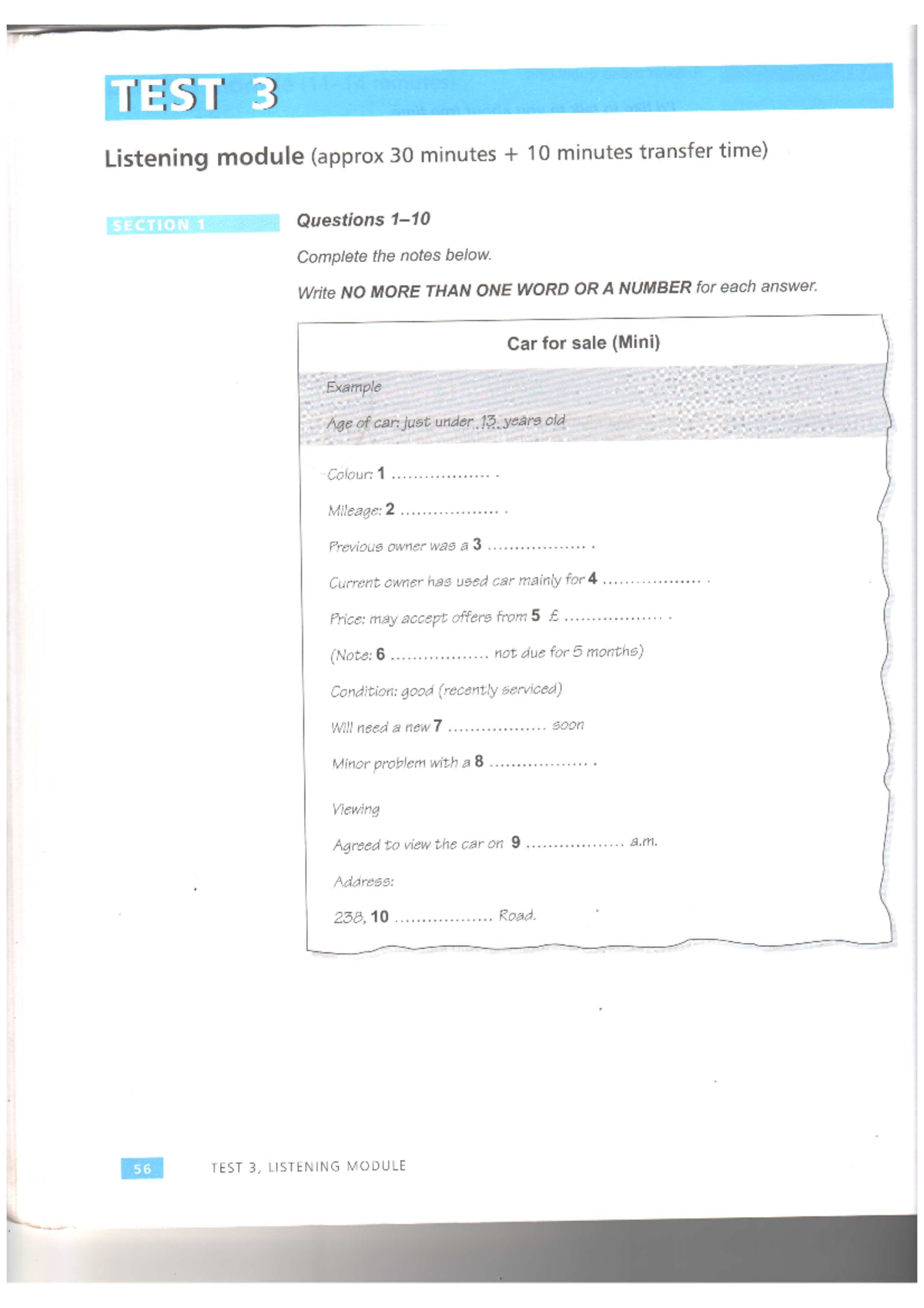 Test 3 - IELTS - Academic English - Studocu