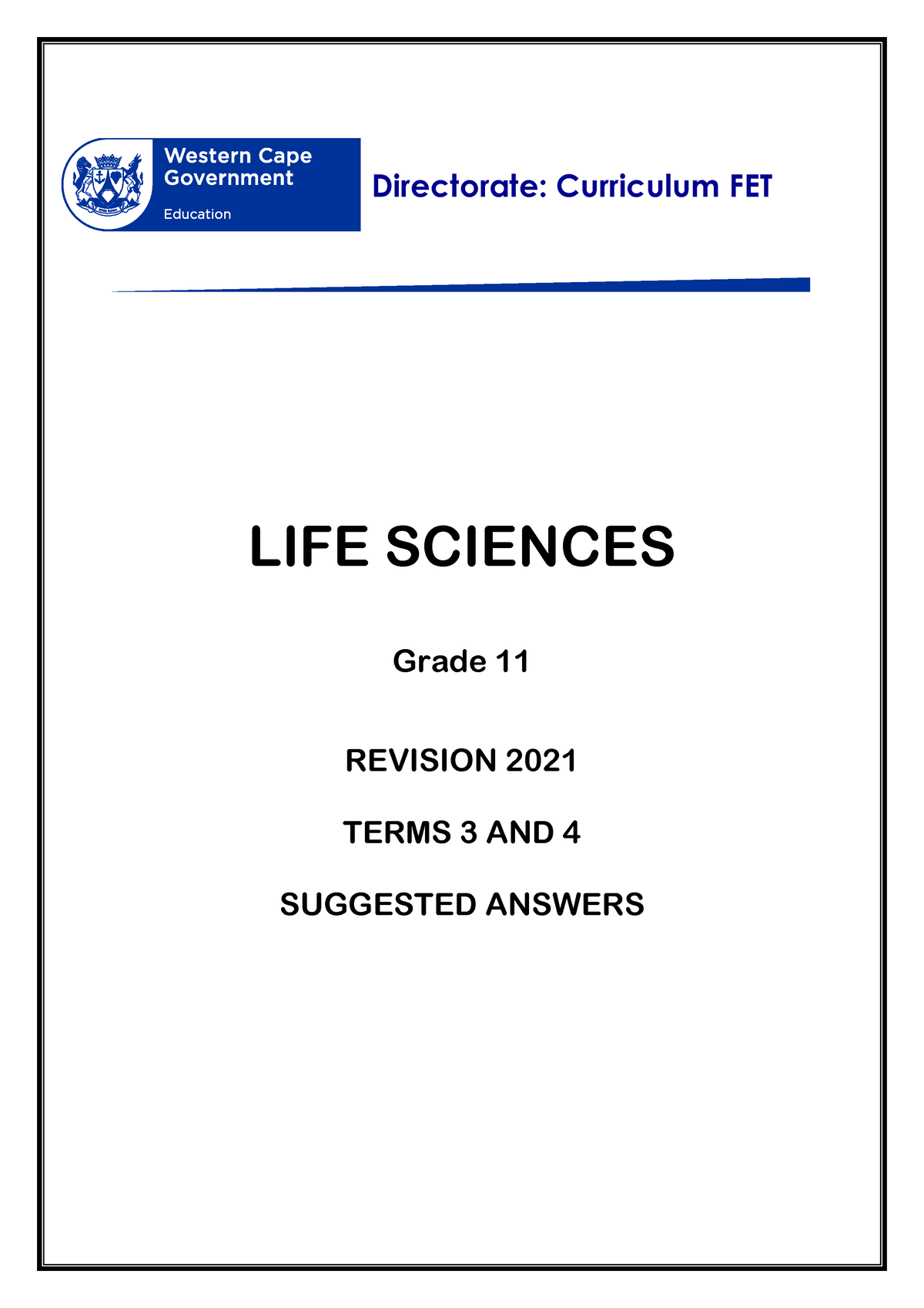 life science grade 11 assignment term 3