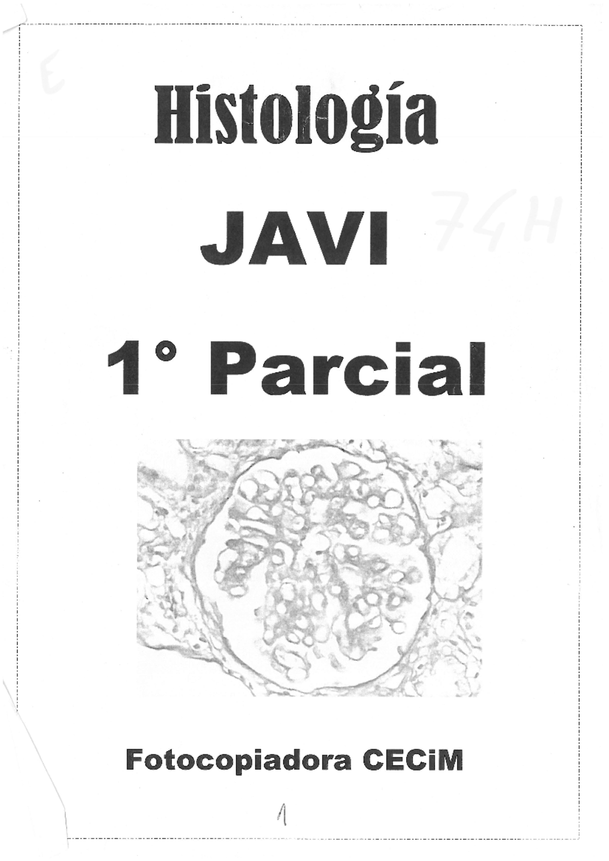 1er Parcial Histo - Histologia - Studocu