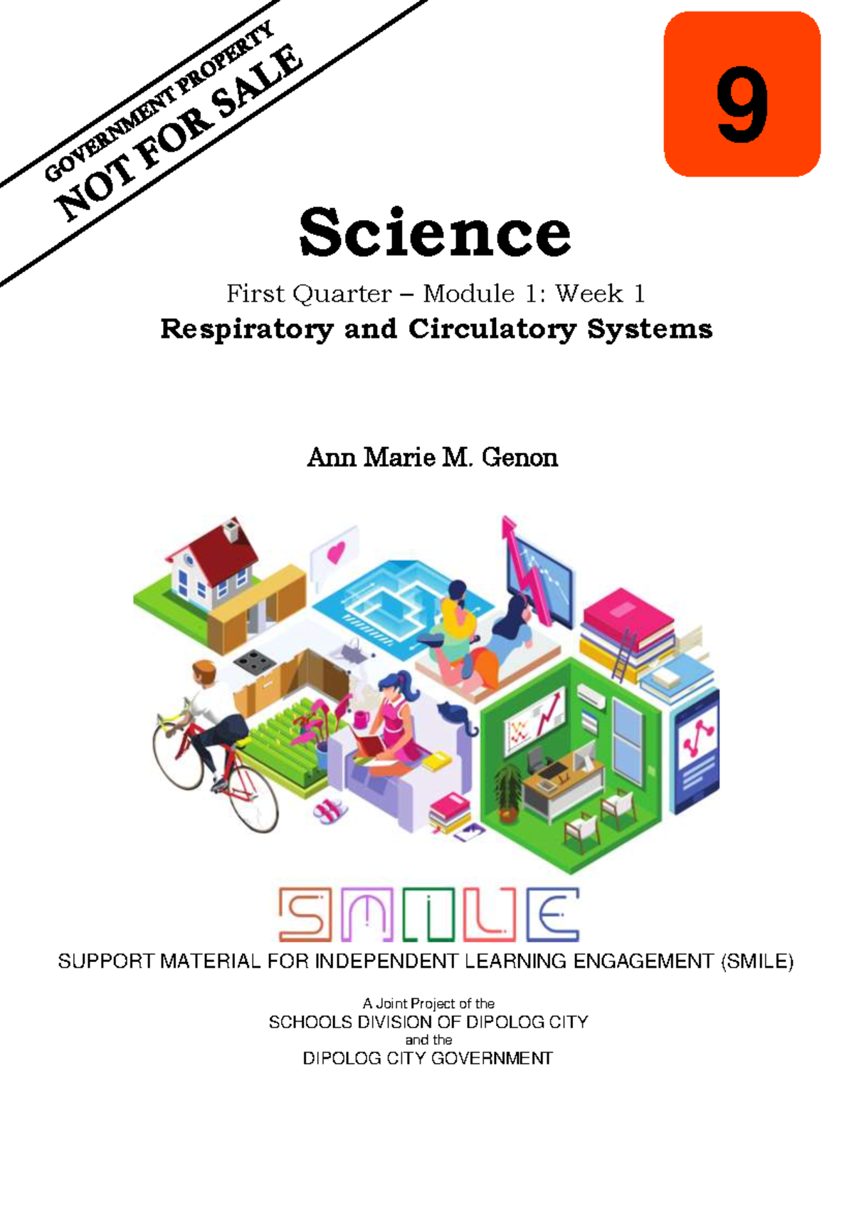 Sci9 Q1 W1 - Jajfiskdnnajdj - SUPPORT MATERIAL FOR INDEPENDENT LEARNING ...