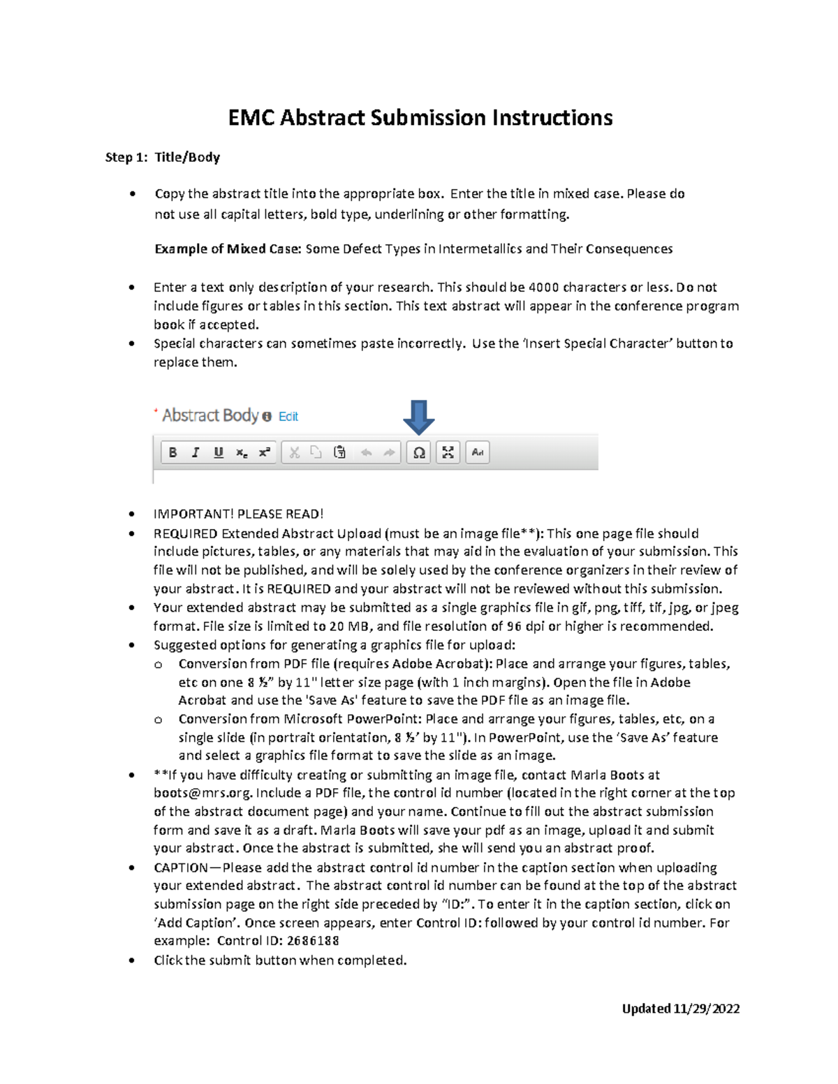 EMC Abstract submission instructions for S1 upload - EMC Abstract ...