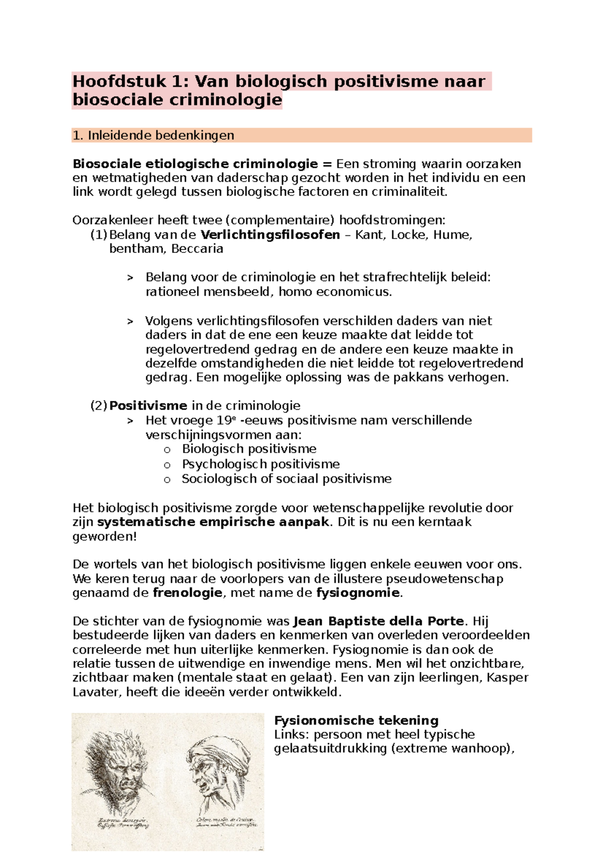 BA BOEK 2-Biosociale Criminologie - Hoofdstuk 1: Van biologisch ...