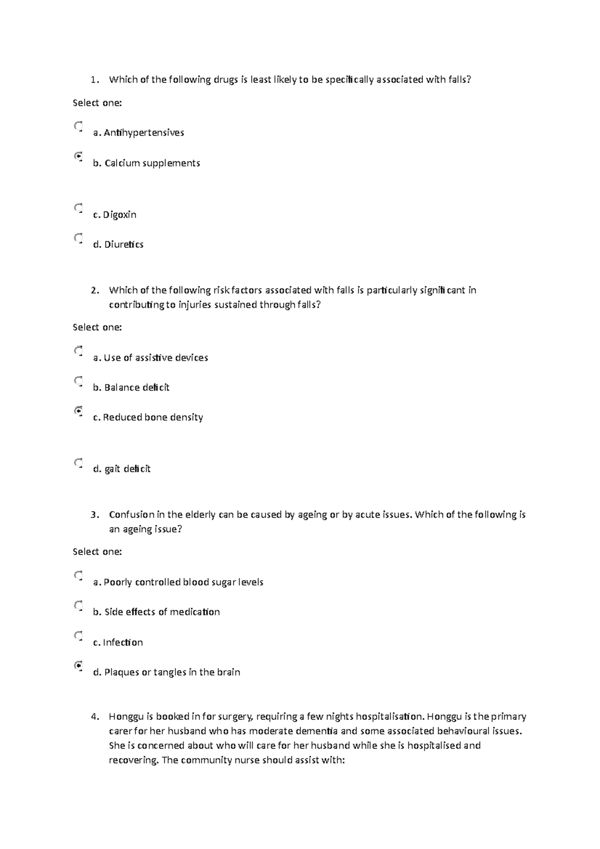 QUIZ 266 - quizz revision - Which of the following drugs is least ...