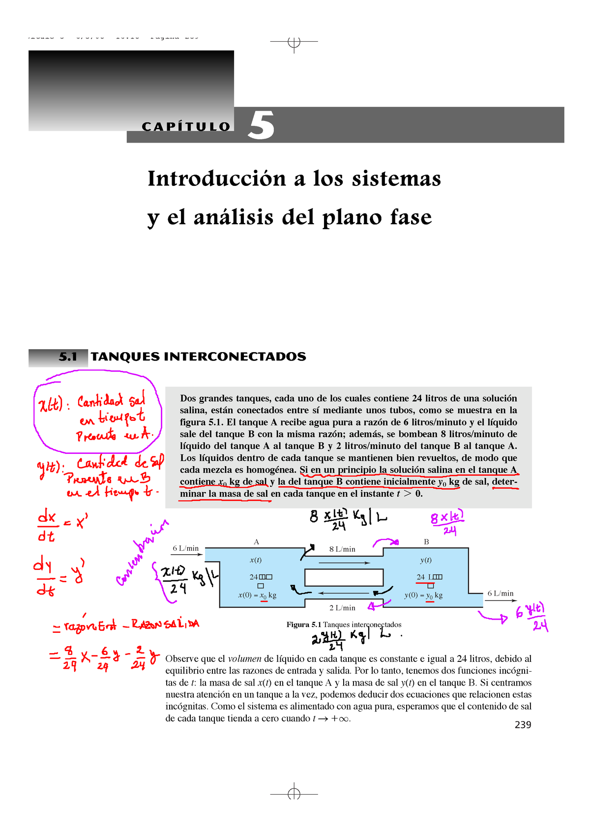 Anotaciones- Tanques Interconectados D - 239 C A P Í T U L O 5 ...