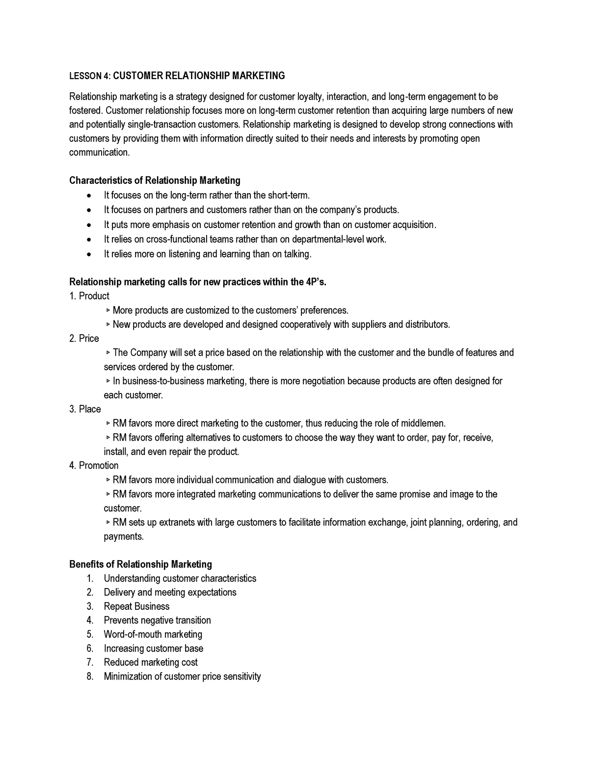 ABM 5 - L4. Customer Relationship Marketing - SY23-24 - LESSON 4 ...