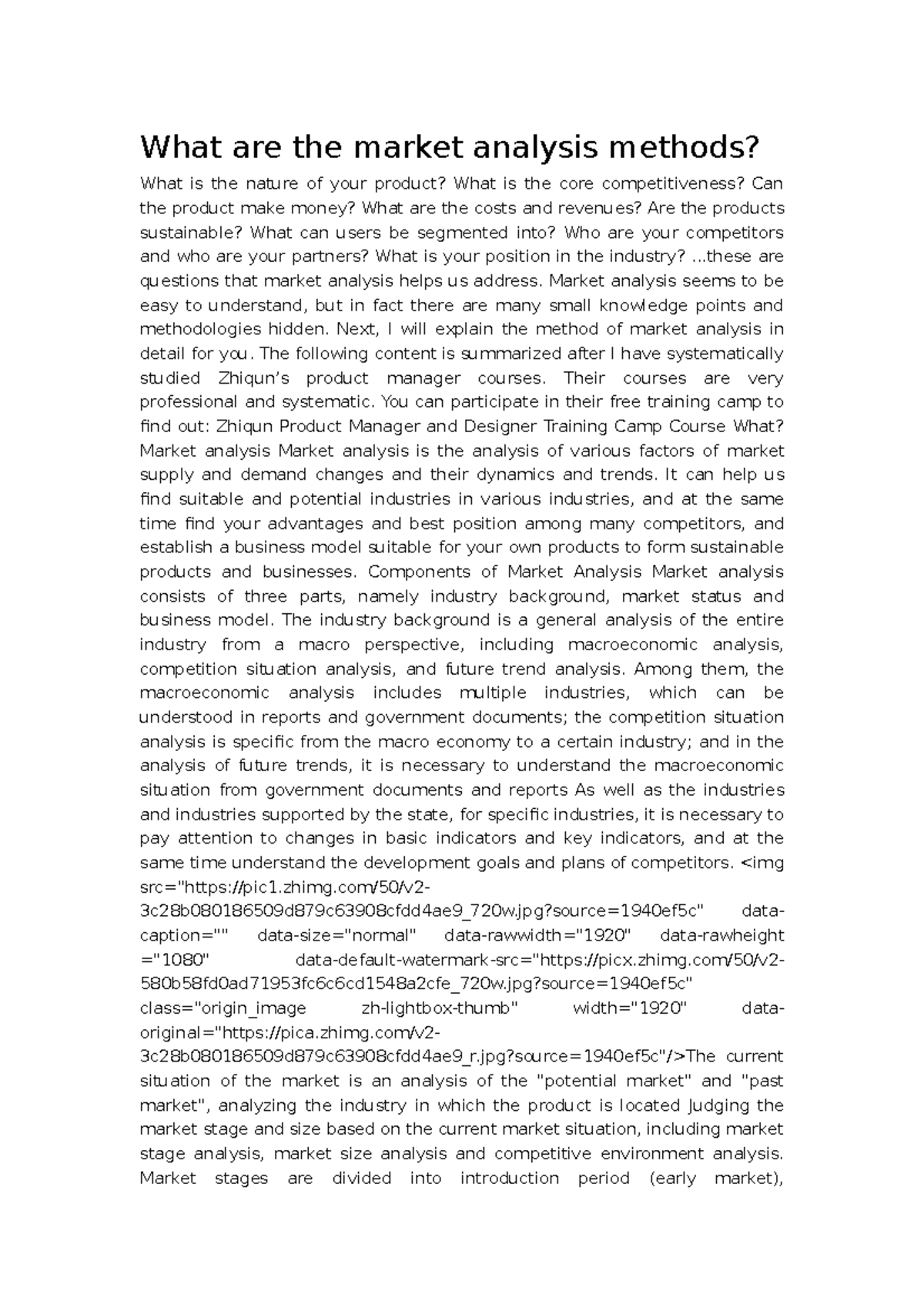 What Are The Market Analysis Methods - . Are Questions That Market ...