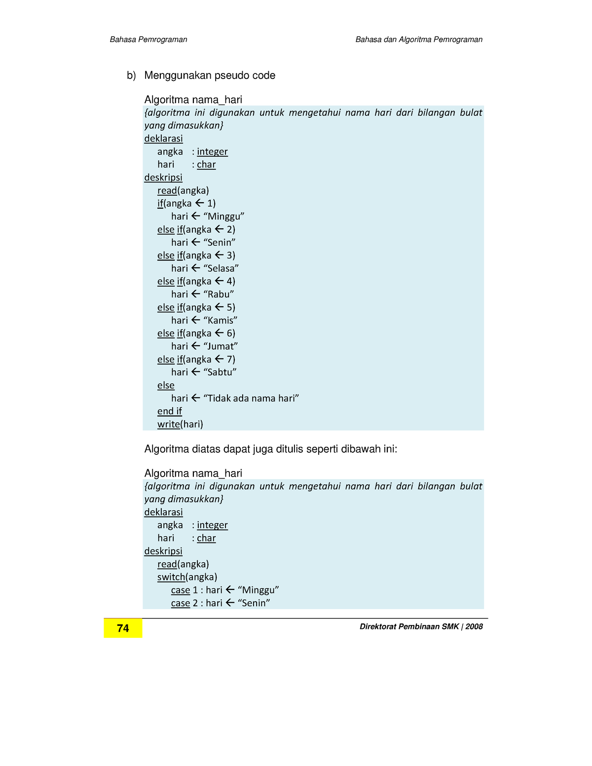 Buku Bahasa Pemrograman Lengkap-28 - Bahasa Pemrograman Bahasa Dan ...