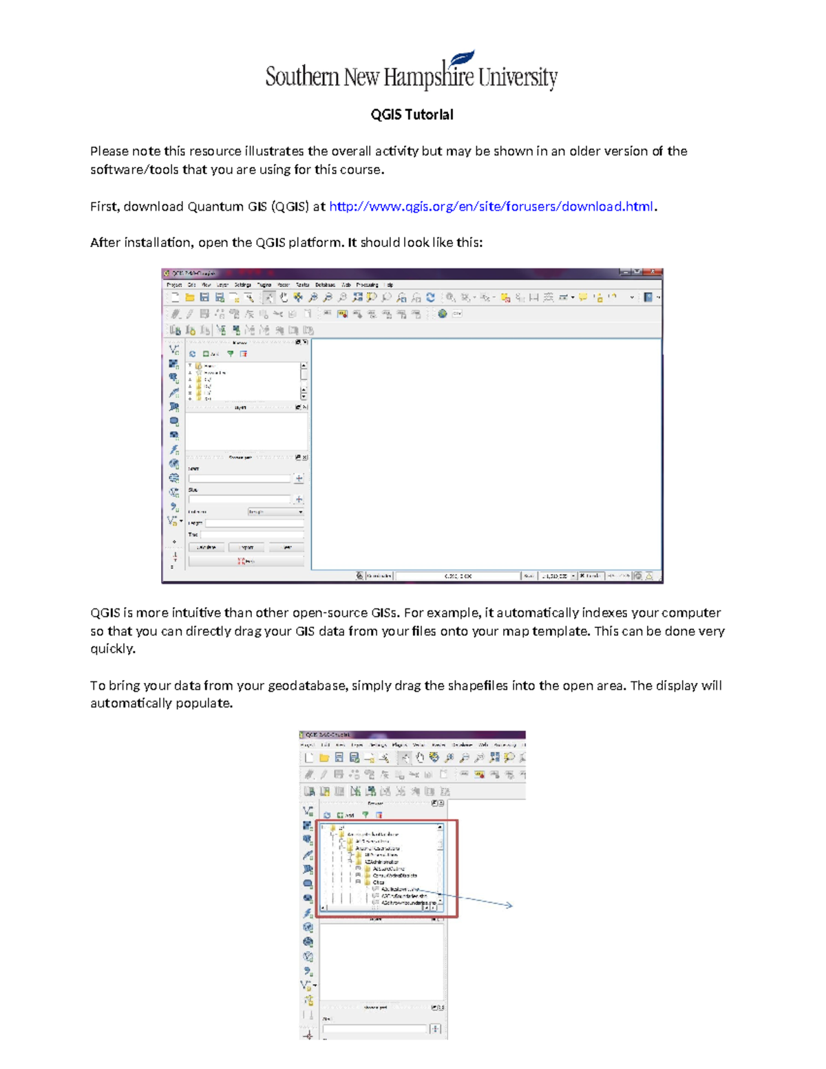 It242 qgis tutorial - QGIS Tutorial Please note this resource ...