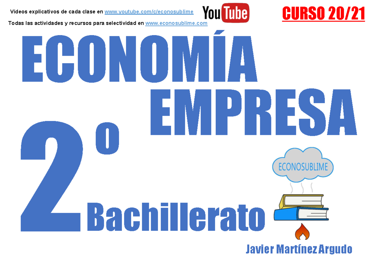 Libro Economía Empresa 2º Bachillerato 20-21 - ECONOMÍA 2 Bachillerato ...