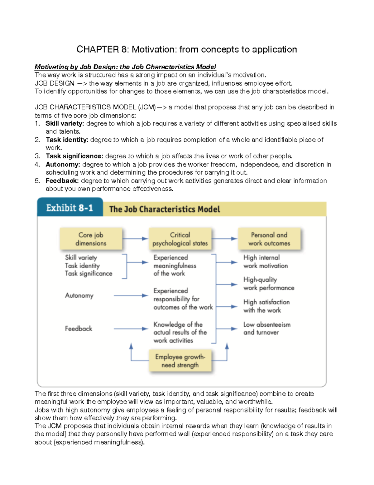 Chapter 8: Motivation FROM Concepts TO Application - CHAPTER 8 ...