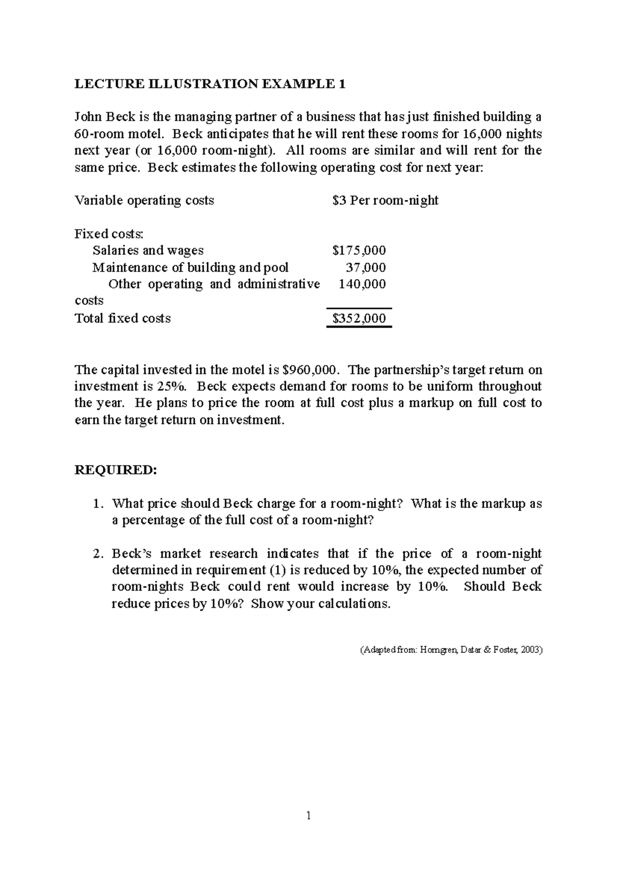 12bb Lecture Example -Chp 13 Answer - LECTURE ILLUSTRATION EXAMPLE 1 ...